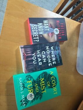 Set of 3 Contemporary Paperback Novels - Teal, Black, Red Covers